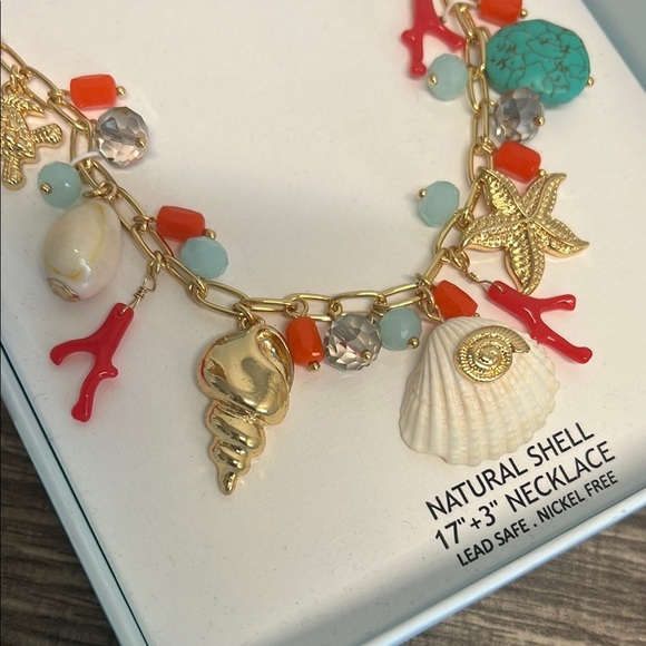 House of Harlow 1960 | Seashell Motif Necklace  🌊🐚🪸 - Picture 5 of 9